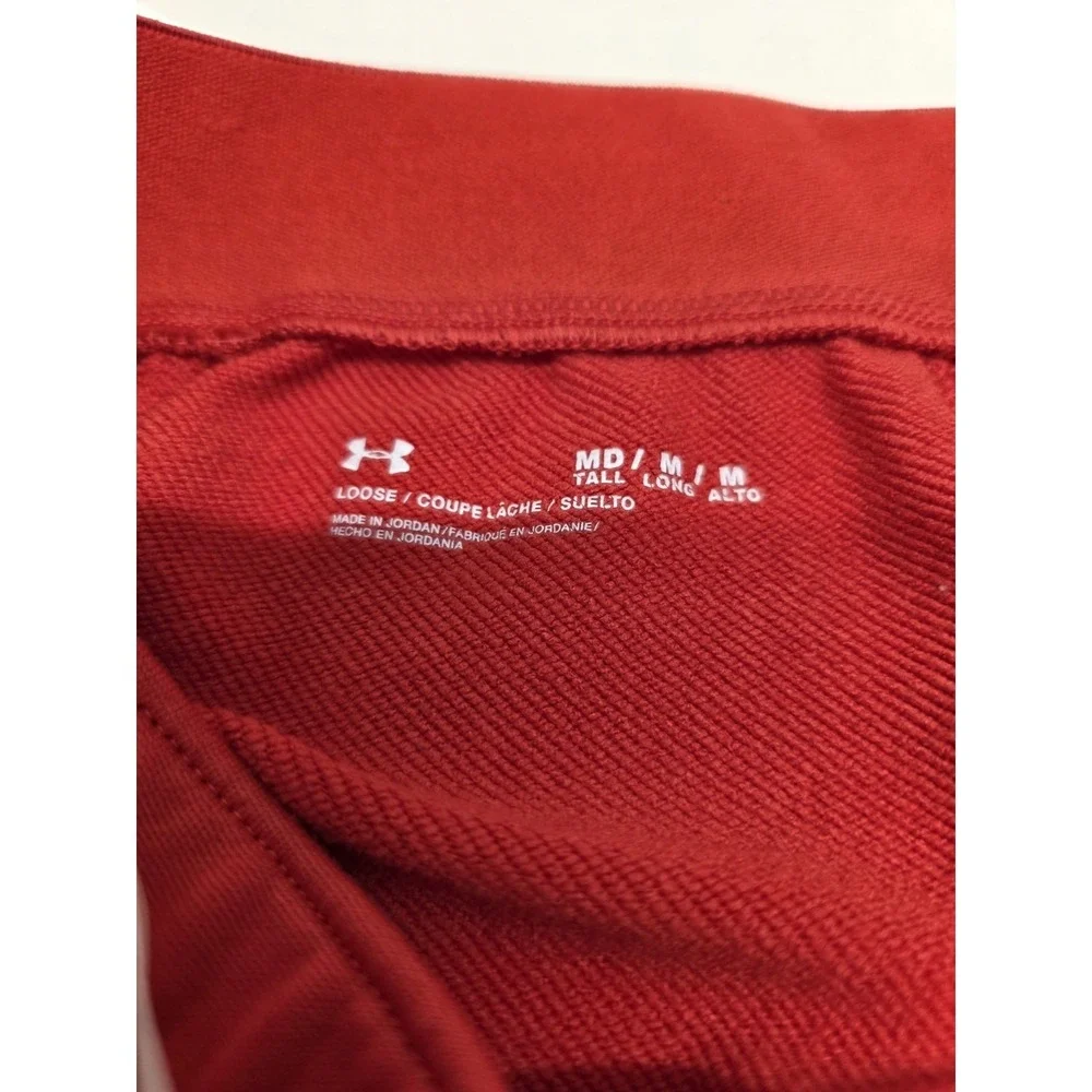 Under Armour‎ Red Tapered Track Pants Men's Medium Techwear Gorpcore Inspired